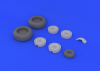 Eduard 632024 Ju 88 wheels late 1/32 (Revell)